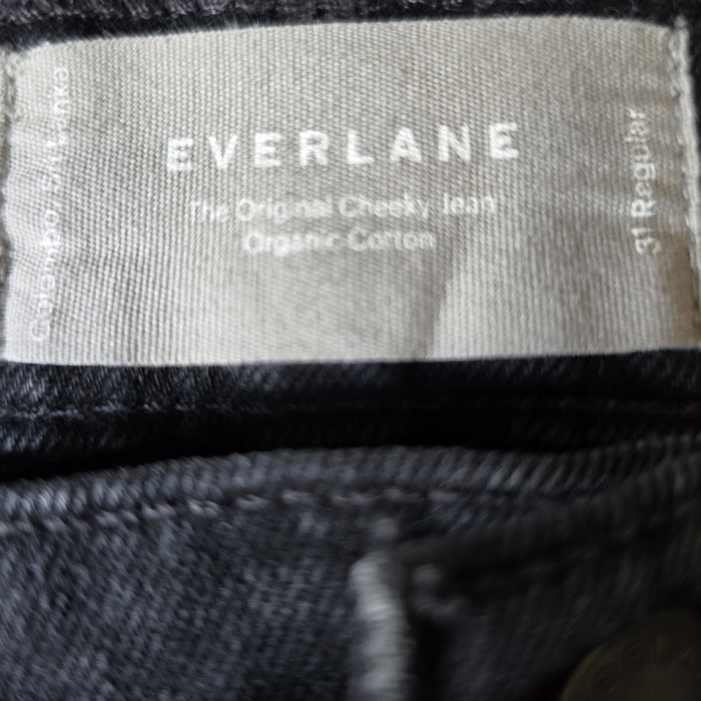 Everlane Women's Charcoal Black Straight Leg Jeans.  Size 31 - Picture 6 of 8